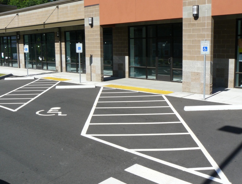 accessible parking lot